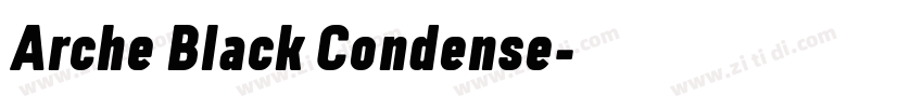 Arche Black Condense字体转换 Arche Black Condense字体转换